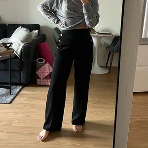 Zara Pants with Gold Detail